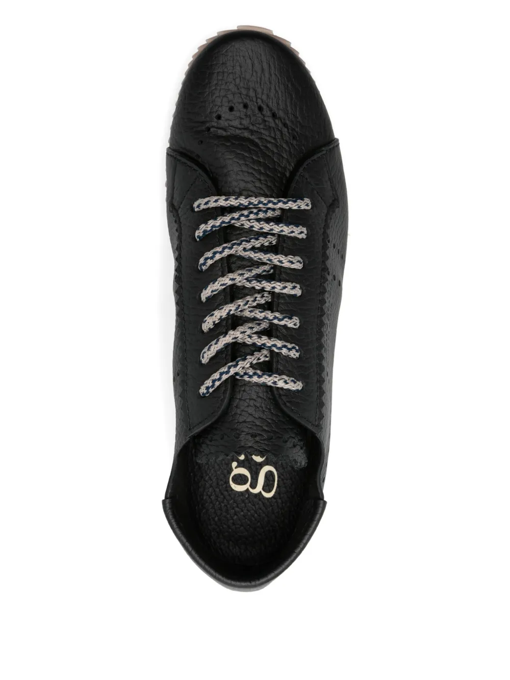 Pedro Garcia Celin perforated sneakers Black