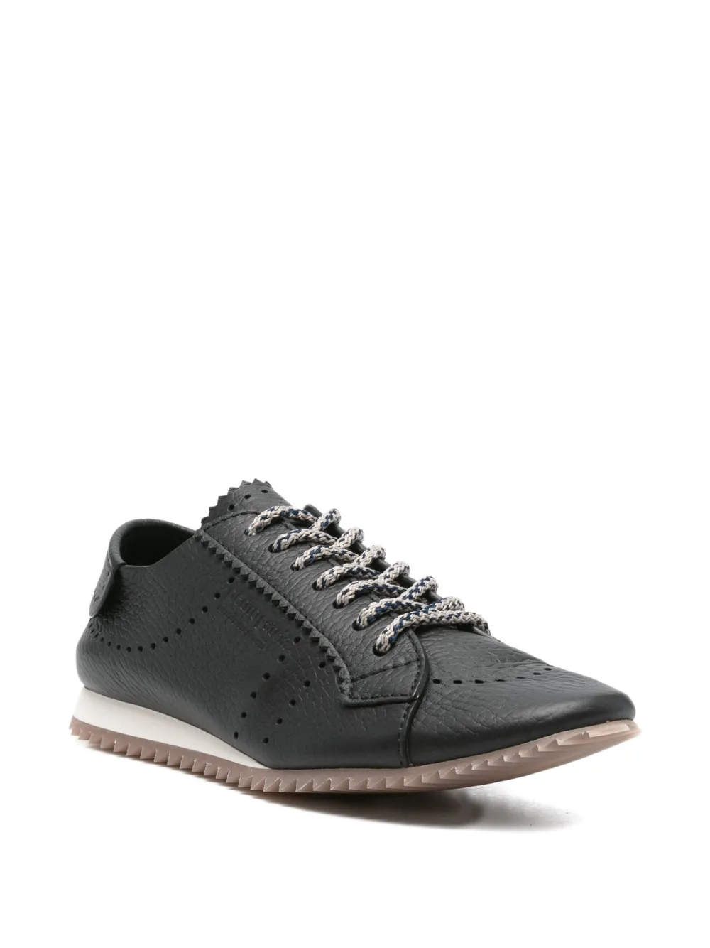 Pedro Garcia Celin perforated sneakers Black