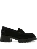 Pedro Garcia penny-strap heeled loafers - Black