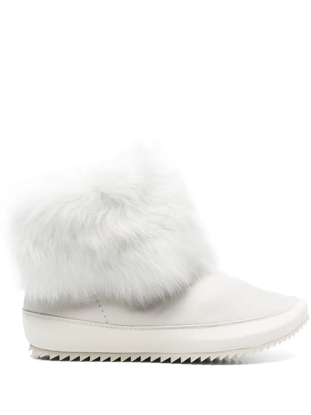 Pedro Garcia fur-trimmed leather boots | White | Image 1
