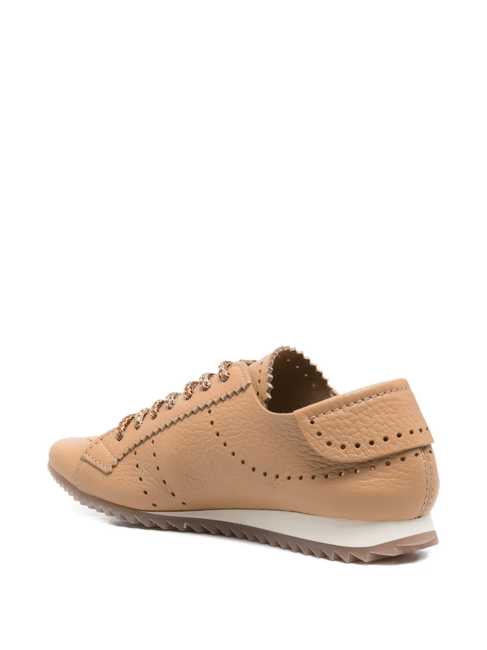 Pedro Garcia Celin sneakers met geperforeerde details Beige