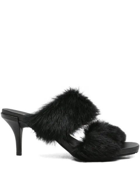 Pedro Garcia 65mm Cissy fur-trimmed heeled sandals
