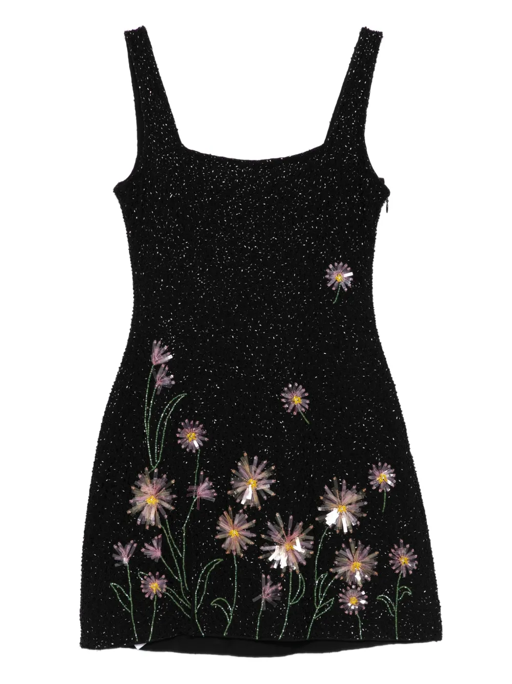 STAUD sequin-embellished floral mini dress | Black | Image 1
