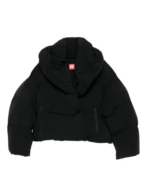Diesel quilted high-neck jacket
