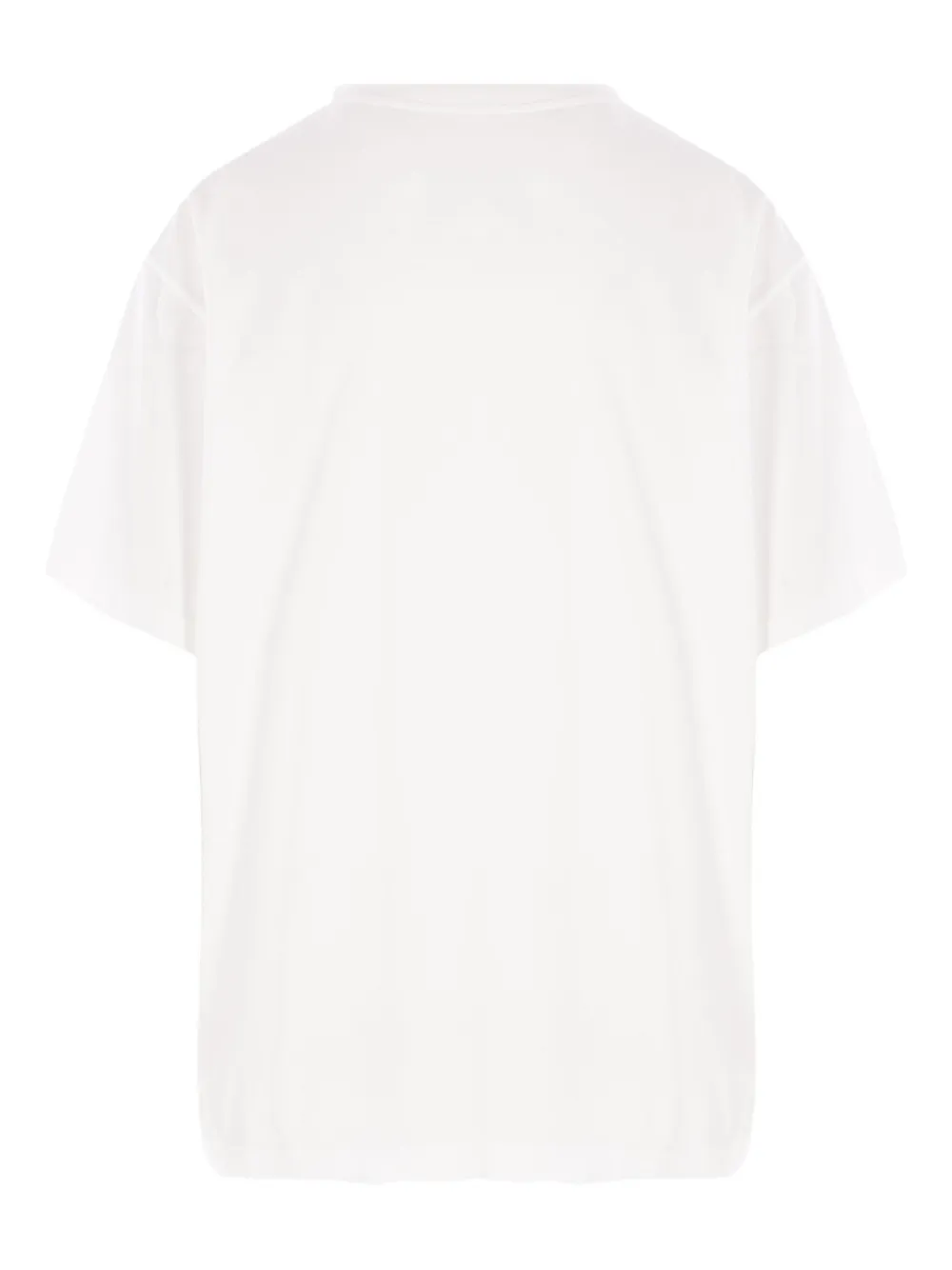 MM6 Maison Margiela logo-patch T-shirt - Wit