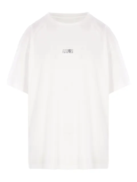 MM6 Maison Margiela logo-patch T-shirt