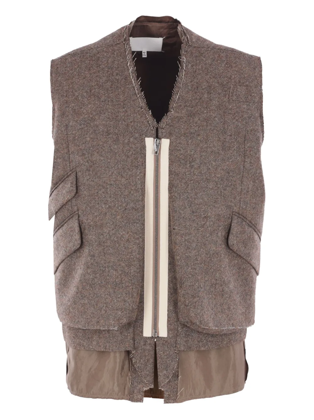 Maison Margiela  flap-pocket wool gilet | Brown | Image 1