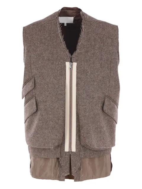 Maison Margiela  flap-pocket wool gilet