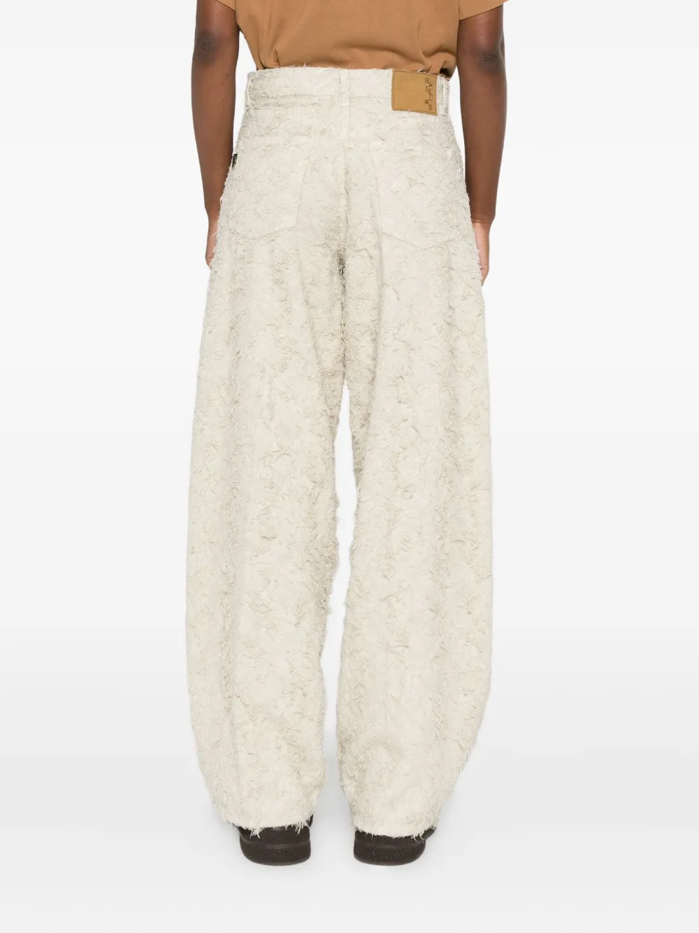 Haikure Bethany denim jeans met franje Beige