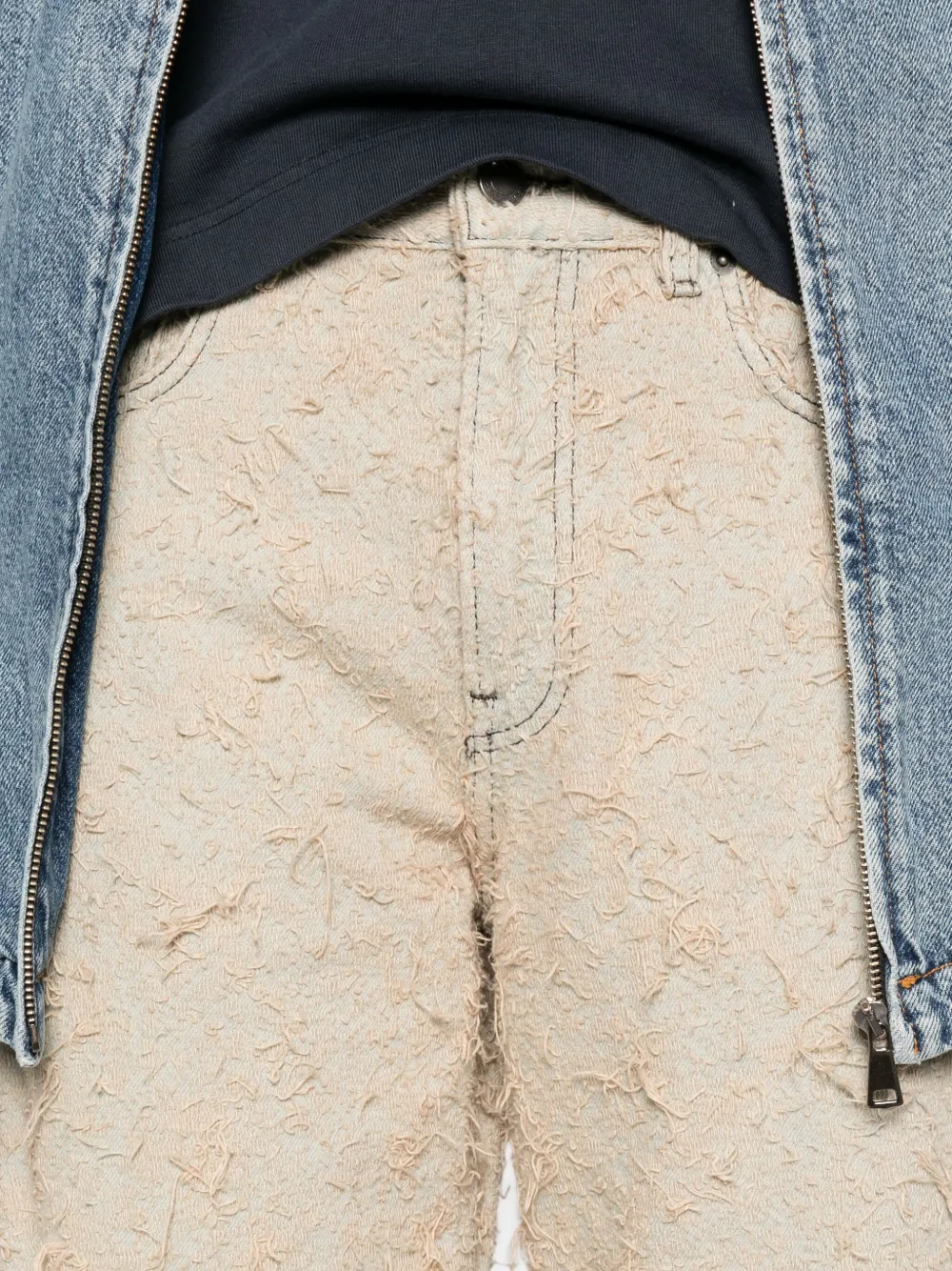 Haikure Bibi Jacquard Tapered Jeans In Metallic