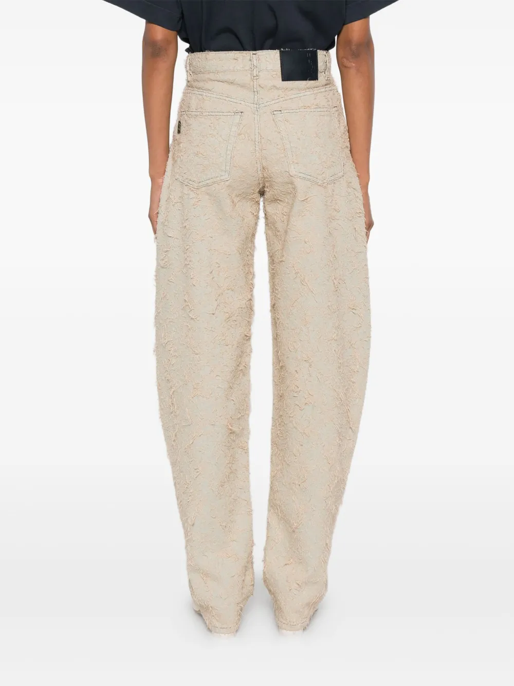 Haikure Bibi Jacquard Tapered Jeans In Metallic