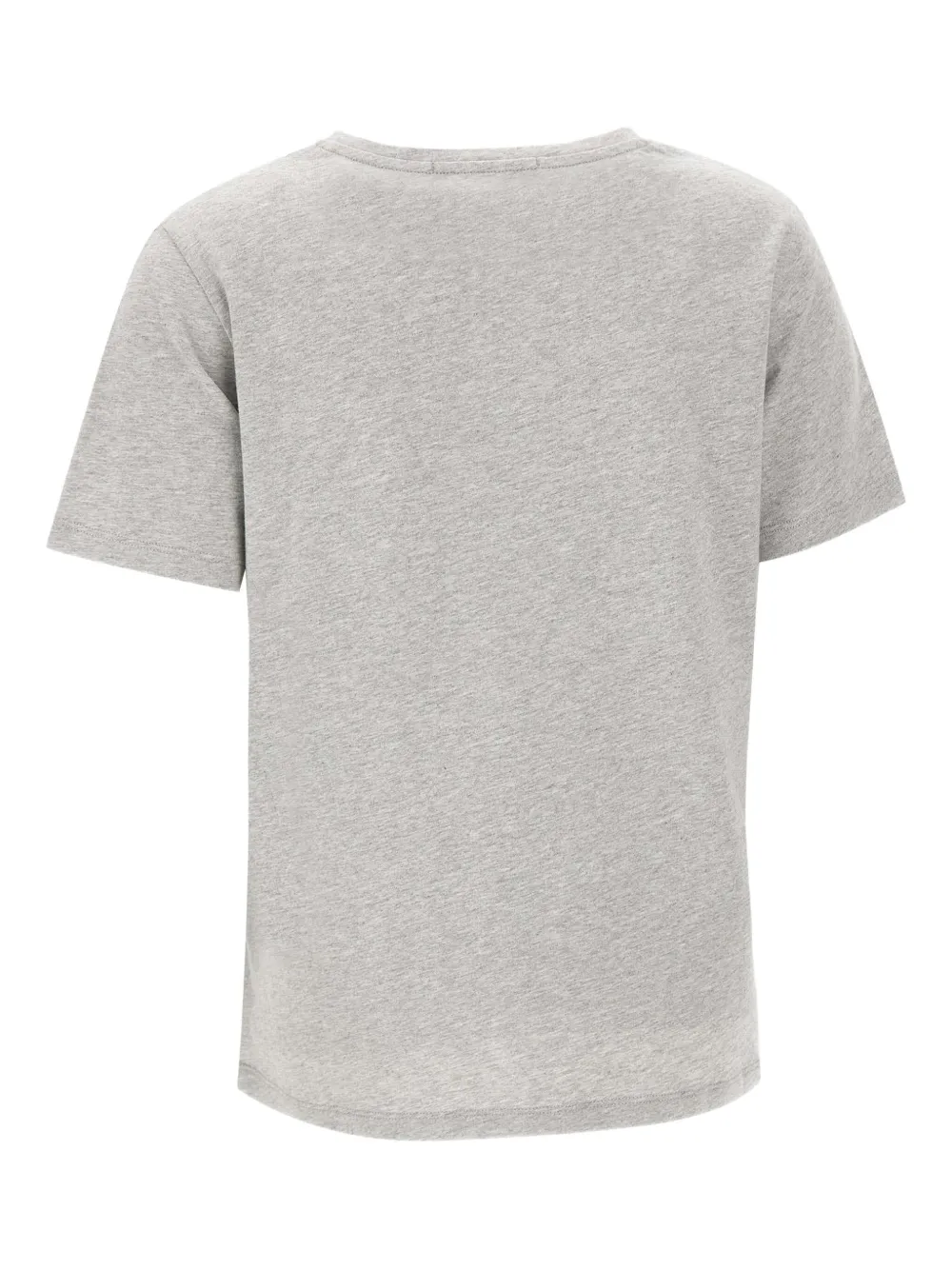 kaos T-shirt met ronde hals verfraaid met pailletten Grijs