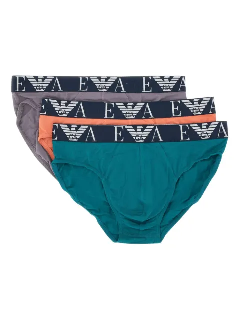 Emporio Armani logo-band briefs (pack of three)