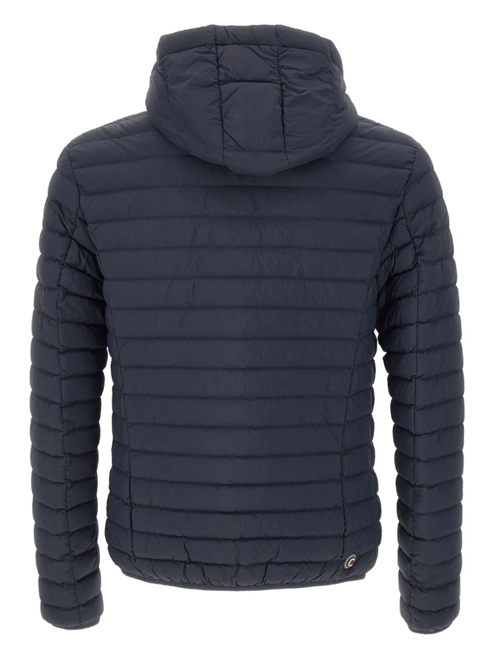 Colmar hooded horizontal-quilted down jacket Blauw