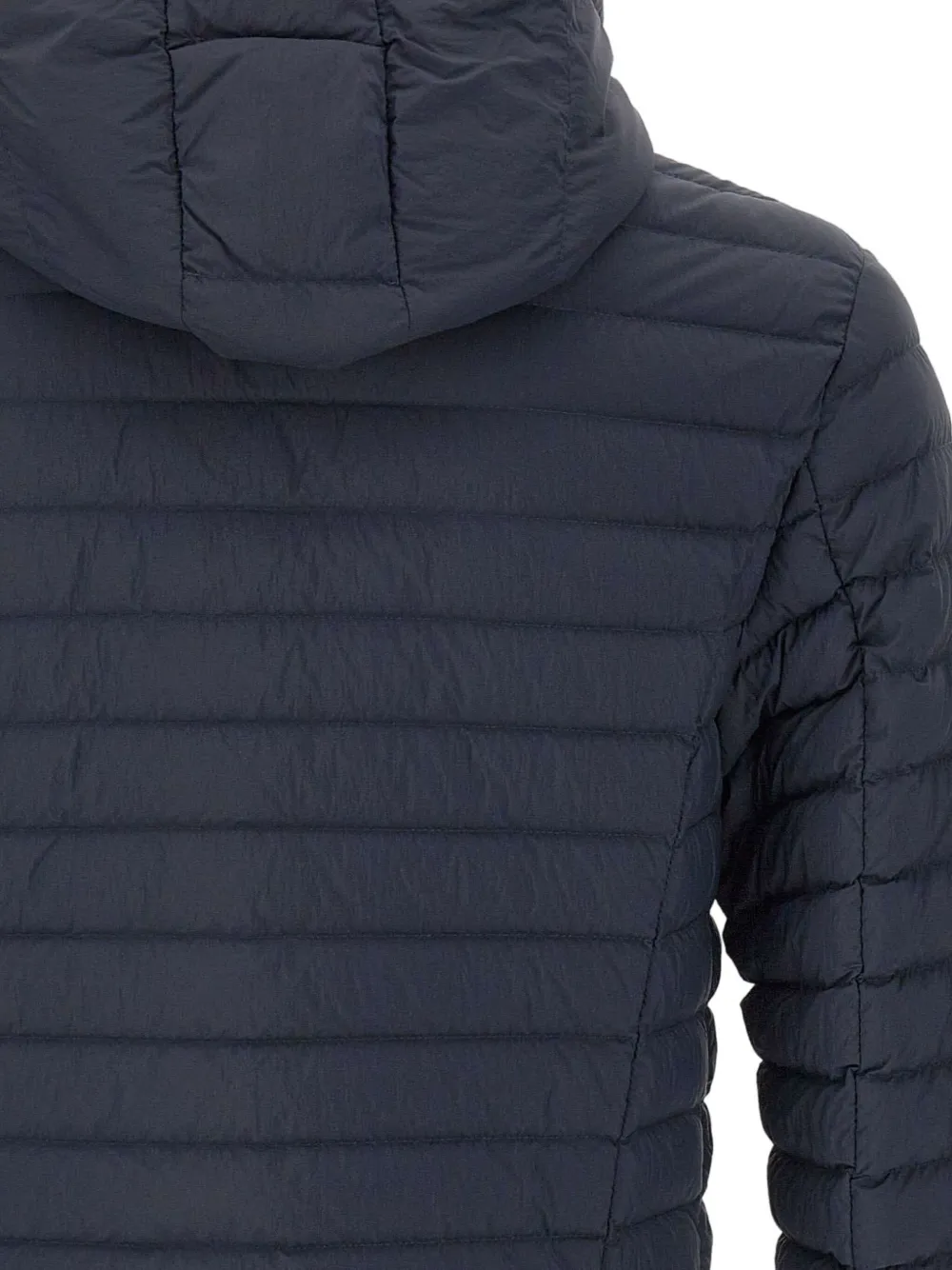 Colmar hooded horizontal-quilted down jacket Blauw