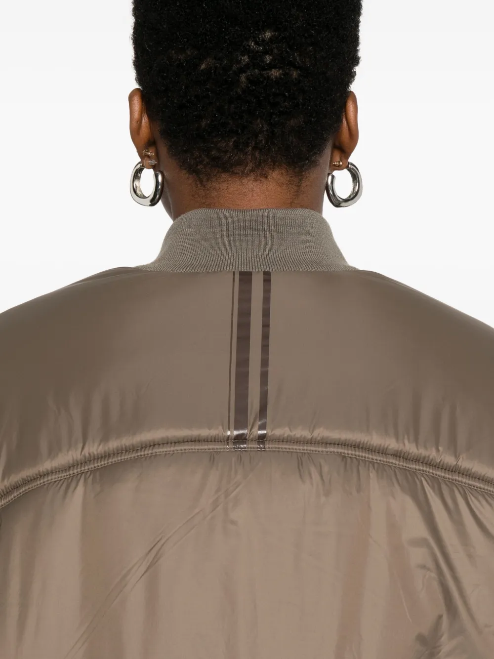 Mordecai Zip-front Puffer Jacket In Brown