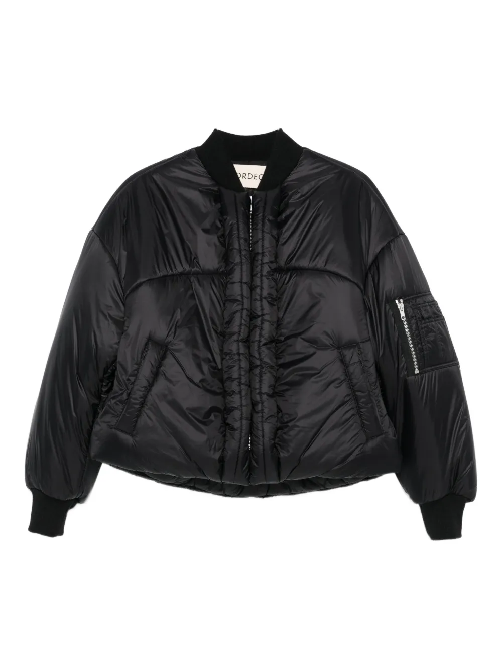 MORDECAI zip-front puffer jacket | Black | Image 1