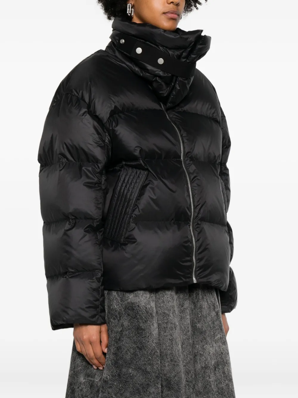 Mordecai Stand-collar Puffer Jacket In Black