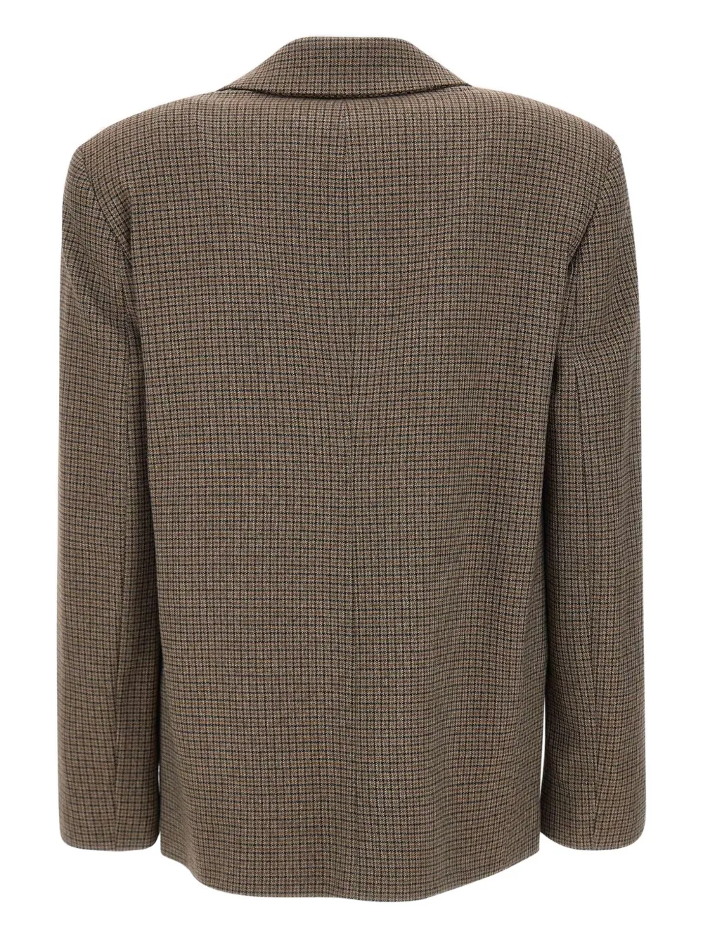 kaos Blazer met pied-de-poule print Bruin