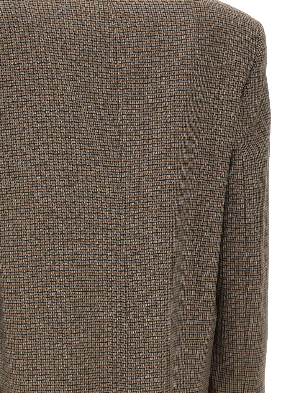 kaos Blazer met pied-de-poule print Bruin