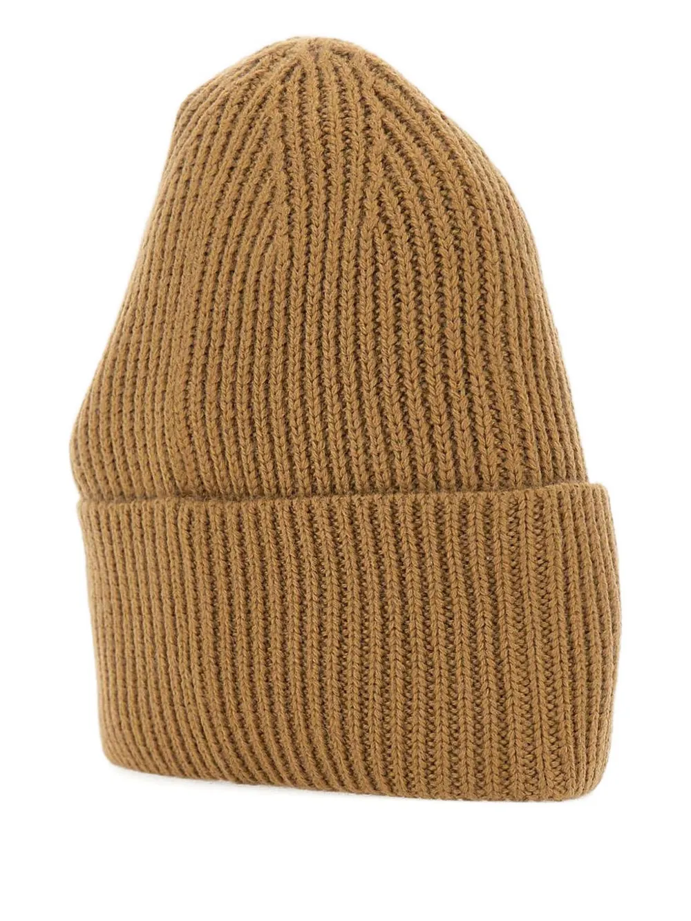 Ea7 Emporio Armani ribbed logo-patch beanie Bruin