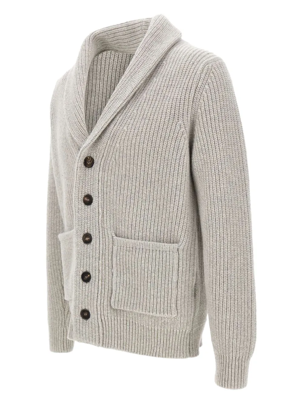 Filippo De Laurentiis Ribgebreid vest Grijs