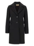 kaos peak-lapel button coat - Black