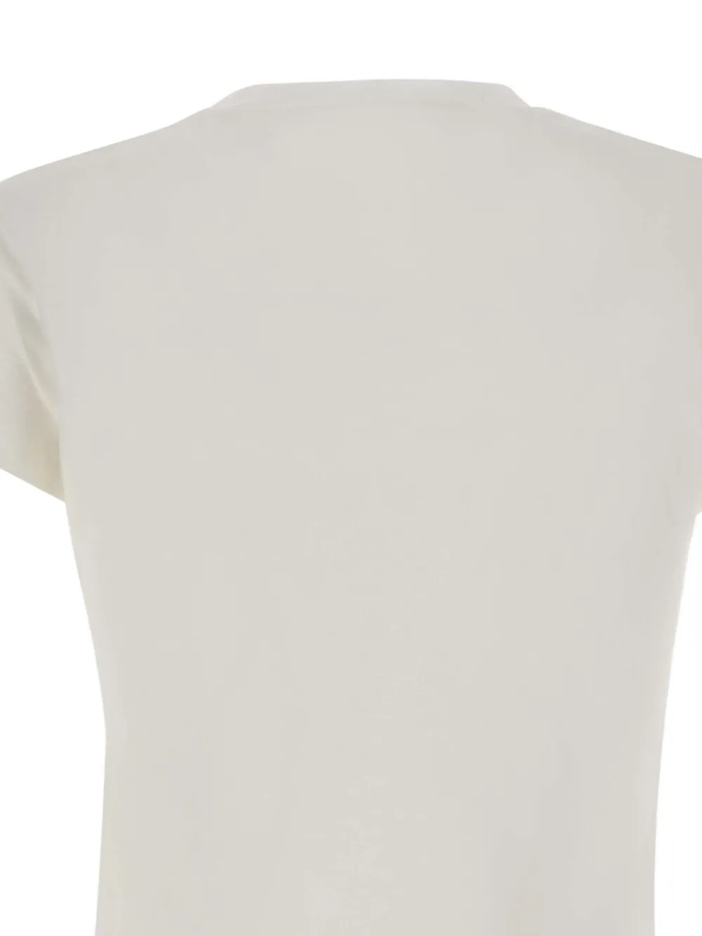 kaos T-shirt met ruches Beige