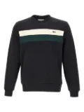 Lacoste colour-block crew-neck sweatshirt - Black