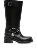 P.A.R.O.S.H. buckle-strap studded boots - Black