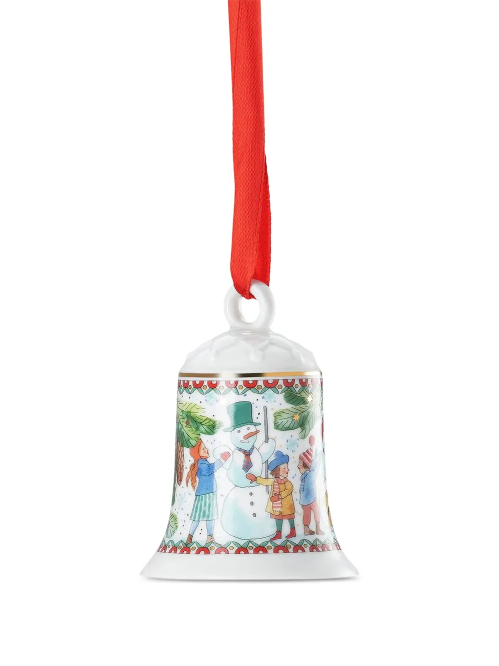 HUTSCHENREUTHER snow scene bell ornament | White | Image 1