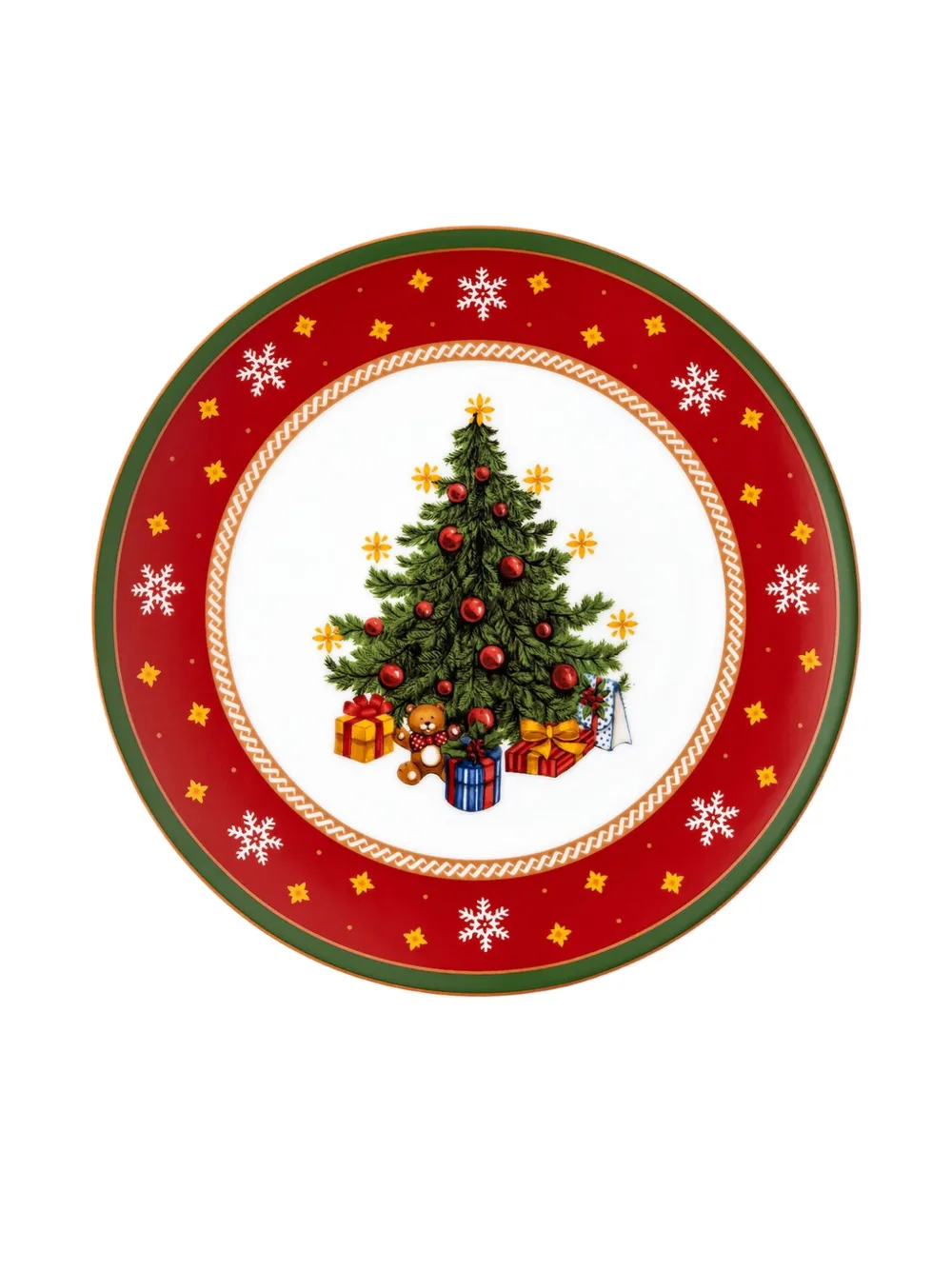 Hutschenreuther Christmas-tree Decorative Plates (22cm) In Red