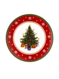 HUTSCHENREUTHER christmas-tree decorative plates (22cm) - Red
