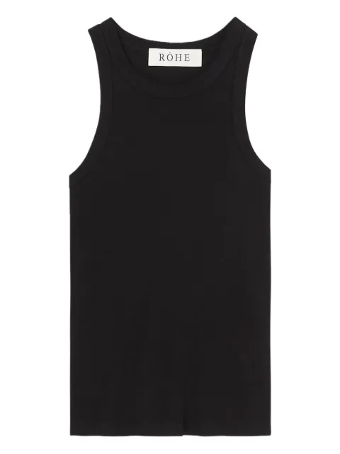 Róhe ribbed racer-back top