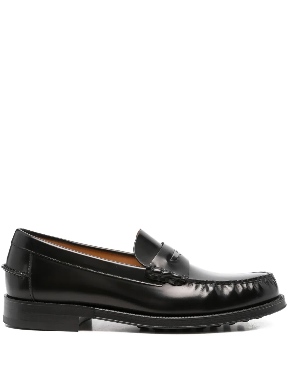 Tod's Leren penny loafers Zwart