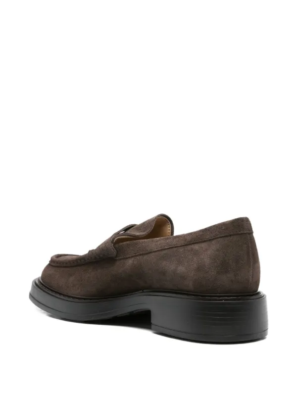 Tod's スエード ペニーローファー | ブラウン | FARFETCH JP
