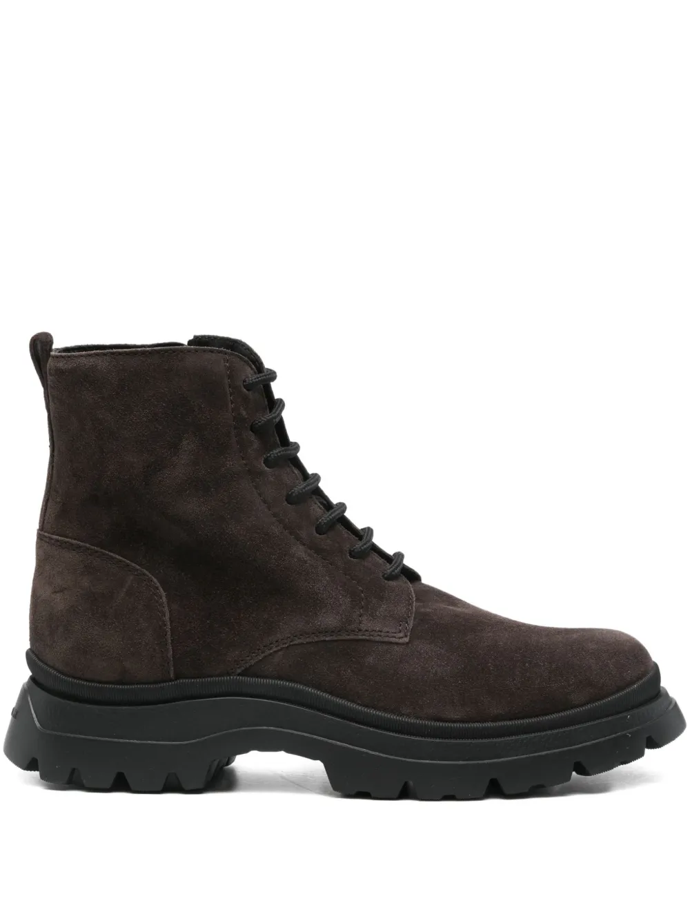 Hogan lace-up chunky-sole boots Brown