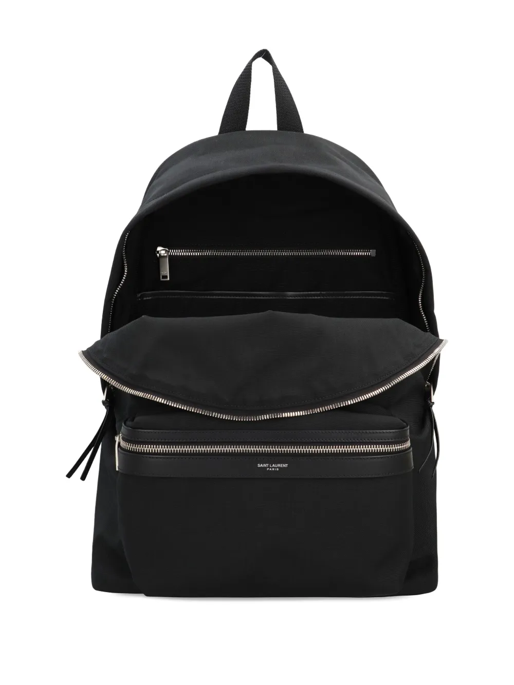 Saint Laurent logo-print backpack Zwart