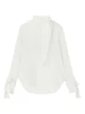 Ermanno Scervino bow-detailed tie-neck blouse - Neutrals