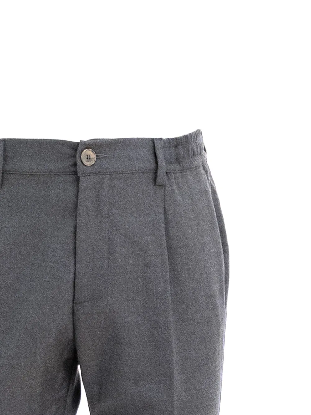 Cruna Pleated-front Trousers In Gray