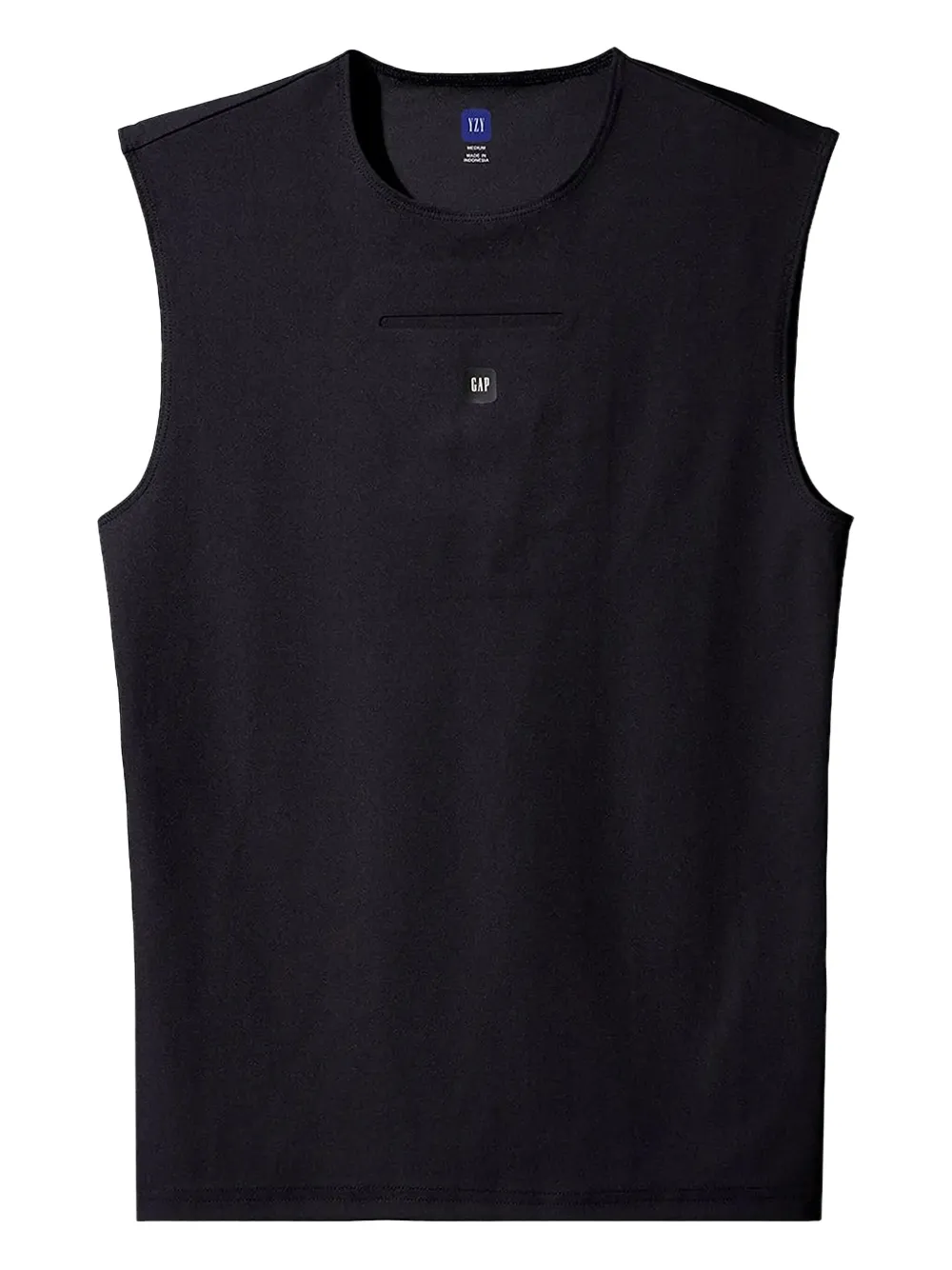 Yeezy Gap Engineered By Balenciaga Sleeveless Second-skin Top In Blue