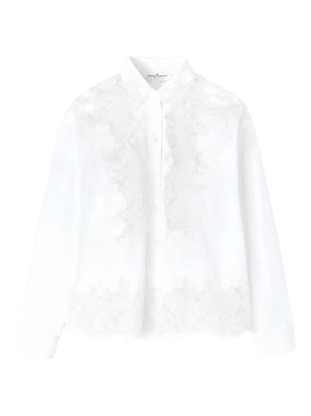 Ermanno Scervino lace-panel cotton shirt | White | Image 1