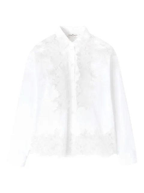 Ermanno Scervino lace-panel cotton shirt