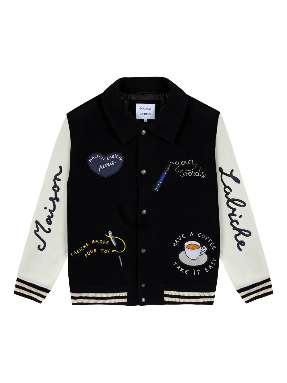Maison Labiche Nicot スタジアムジャンパー - ブルー Maison Labiche Nicot スタジアムジャンパー - ブルー