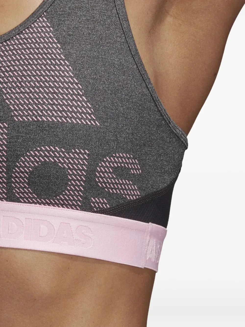 Adidas Stadium Don't Rest Alphaskin Grey sports bra - Grijs