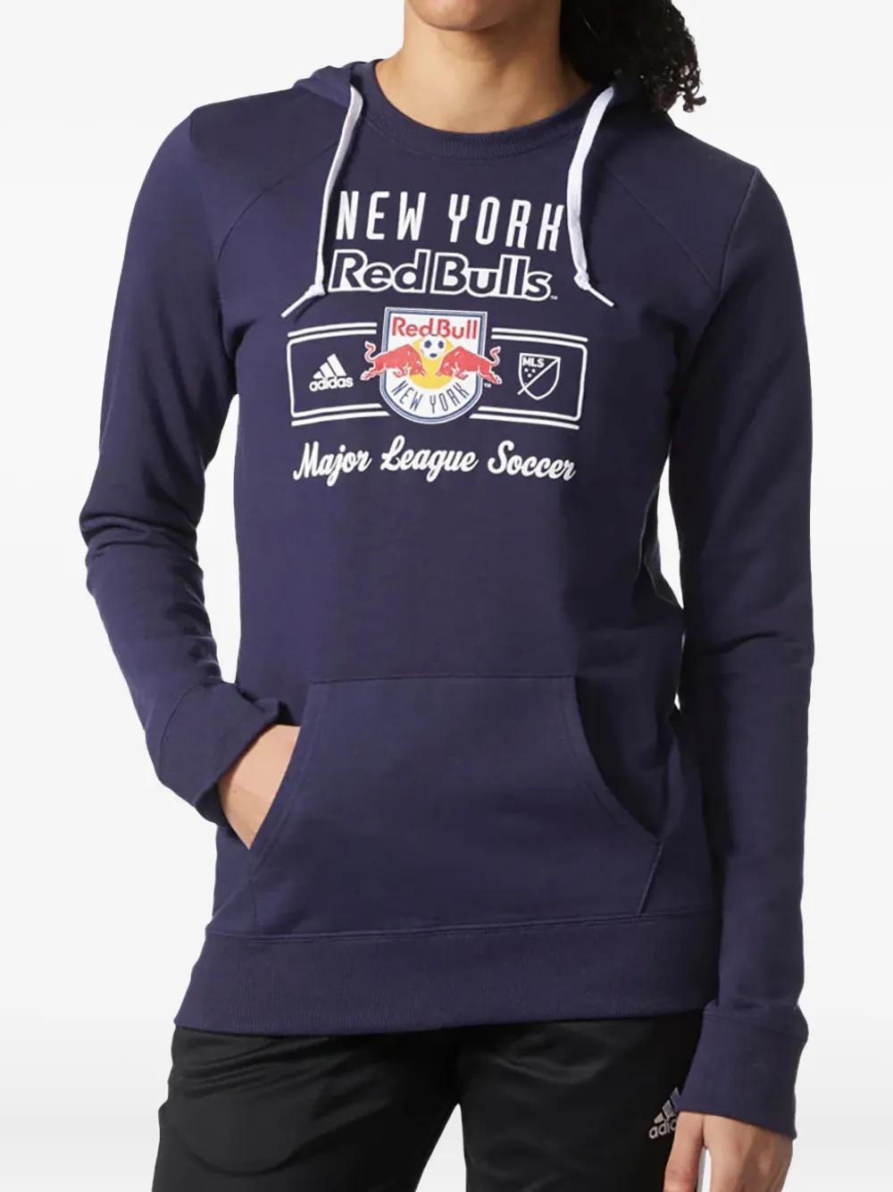 Adidas Originals X Red Bull Fleece Crew-neck Hoodie In Blue