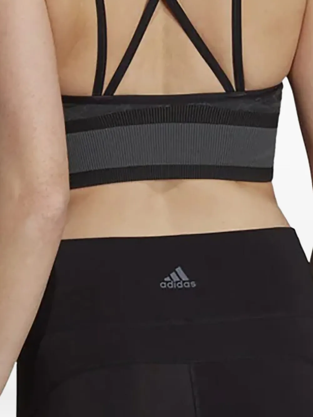Adidas All Me Wanderlust seamless long sports bra - Grijs