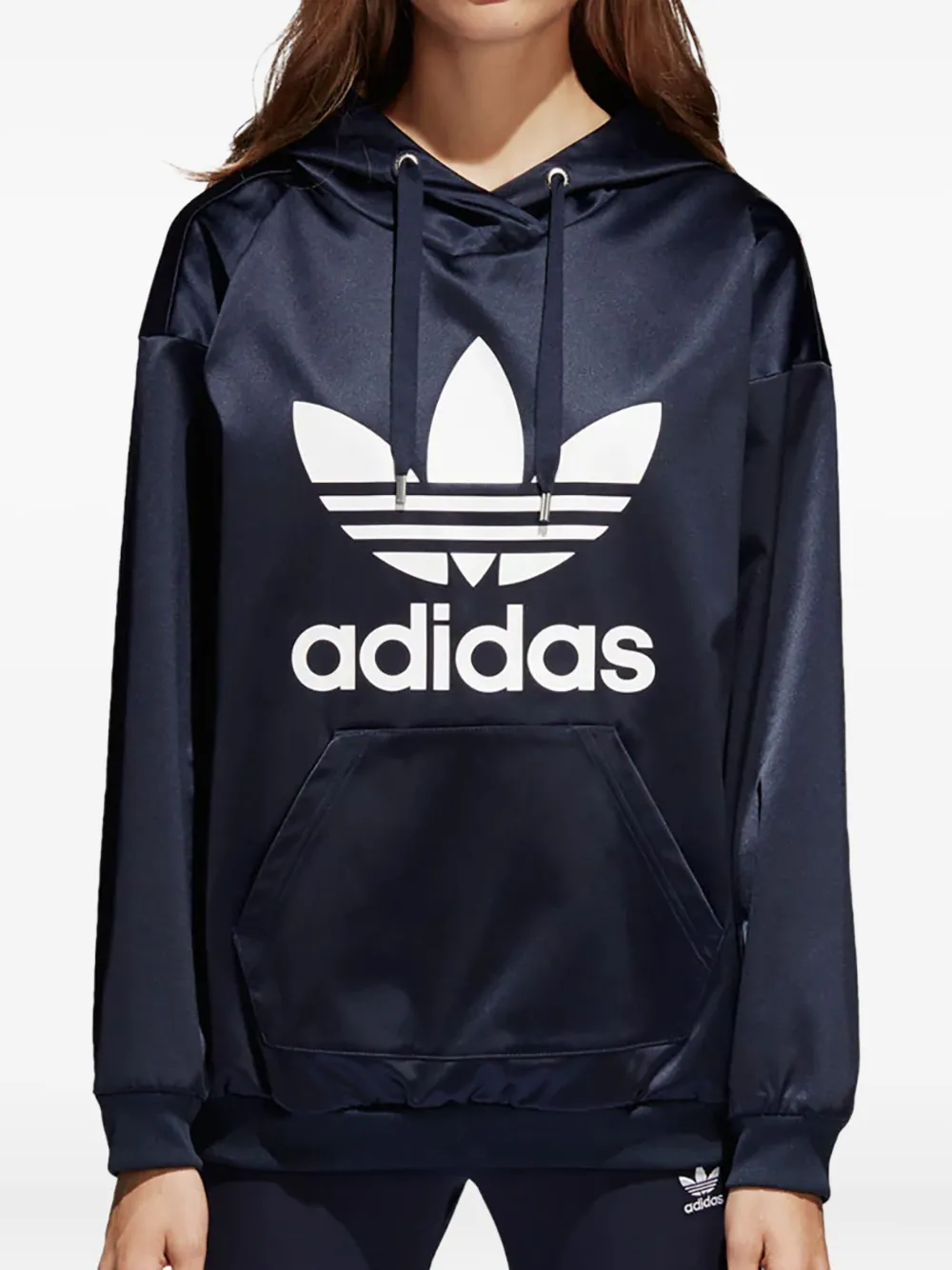 adidas Stadium Trefoil "Legend Ink/White" パーカー - ブルー adidas Stadium Trefoil "Legend Ink/White" パーカー - ブルー