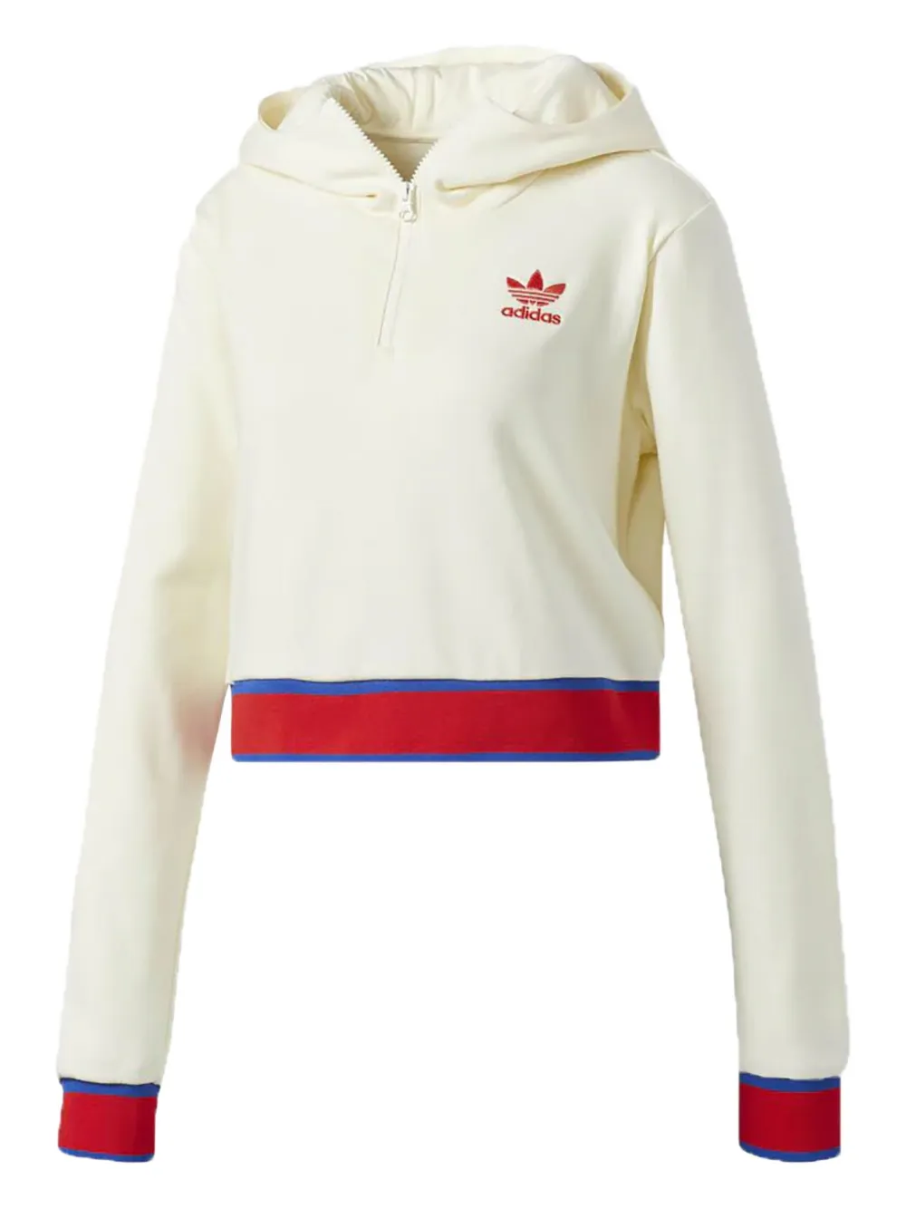adidas Embellished Arts cropped hoodie | White | Image 1
