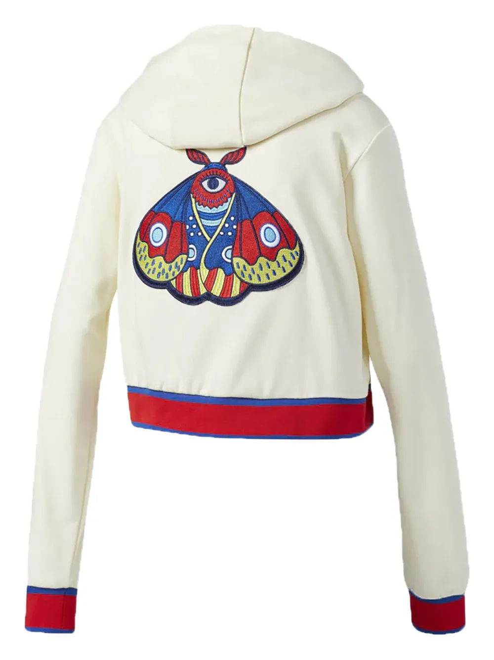 Adidas Embellished Arts cropped hoodie - Wit